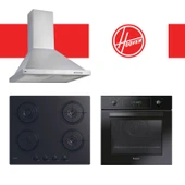Hoover & Candy Kuvani Ankastre Set (HCH6MXTK + CVW6BB + FCP405N/E) thumbnail 1