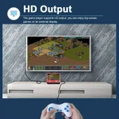 Beemen A12 Masaüstü Retro Oyun Konsolu Atari Makinası 9 Inç Ekran Çift Kol 5000 Oyun thumbnail 3