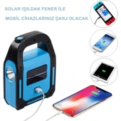 Cata Ct 9955 Hazar Güneş Enerjili El Feneri Işıldak USB Şarj Edilebilir Solar El Feneri - Inges thumbnail 1