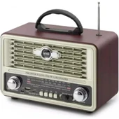 Paleon NS-8097BT Nostalji Radyo Kablosuz Hoparlör - Speaker - 1