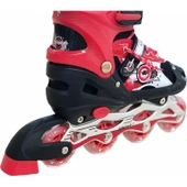 Enoy Işıklı Silikon Tekerlekli Ayarlanabilir Çocuk Alıştırma Pateni thumbnail 4