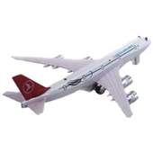 Toysturka Metal Türk Havayolları Uçağı Işıklı Oyuncak Uçak Diecast Uçak thumbnail 2
