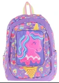 Kaukko Kids Üç Gözlü (Kız Çocuk) Okul Sırt Çantası (Unicorn Detaylı) - L5224 thumbnail 2