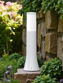 54 Cm, Plastik Gövde E27 Duylu Set Üstü Bahçe Armatürü, Elektrikle Çalışır Kaliteli Bahçe Apliği thumbnail 3