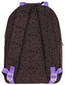 Kaukko Double Colors Üç Bölmeli Kız Çocuk Okul ve Günlük Sırt Çantası - Siyah Mor - K1837 thumbnail 3