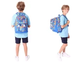 Kaukko Armalı Dinazor Desenli Okul Çantası + Kalemlik Seti (L5278+L8278) Erkek Çocuk - Mavi thumbnail 3