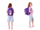 Kaukko Kız Çocuklar İçin Okul Sırt Çantası (L5223) ve Üç Bölmeli Kalemlik (L8223) Seti - Mor Pembe - Flamingo Detaylı thumbnail 3
