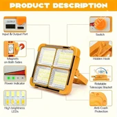 Solar panelli çakar özellikli dış mekan aydınlatmasına uygun projektör - 7