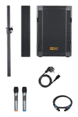 Hepa Merz Handfest Line Array Mikrofonlu Ses Sistemi Aktif Subwoofer + Line Hoparlör 2000W - 4