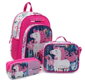Cambridge Polo Club Unicor Desenli 3'lü Kız Çocuk İlkokul Çanta Seti - Açık Pembe - PLCAN2132 thumbnail 1