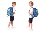 Kaukko Kids 3D Dinazor Şekilli Erkek Çocuk Üçlü Okul Çantası Seti/Takımı - Lacivert (L5252+L7252+L8252) thumbnail 4