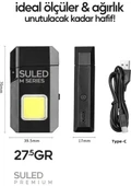 Şarjlı Çakmak USB Şarjlı LED Fener M Serisi Kamp Çakmağı Cob LED Ce Rüzgardan Etkilenmez - 3