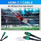 10K 8k HDMI Kablo Fiber Premium Tv Gaming Playstation Xbox Uydu V2.1 - 4