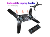 Katlanabilir, Soğutma Pedi, Dizüstü Soğutucu, Çift Fanlı Dizüstü Bilgisayar Standı, USB Powered, 7-15 inç, notebook Soğutucu, - 8