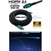 10K 8k HDMI Kablo Fiber Premium Tv Gaming Playstation Xbox Uydu V2.1 - 1