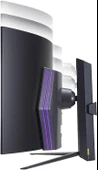 LG UltraGear 45GR95QE-B 45" 0.03 ms OLED WQHD Curved 240 Hz Oyuncu Monitörü Outlet thumbnail 2