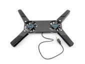 Katlanabilir, Soğutma Pedi, Dizüstü Soğutucu, Çift Fanlı Dizüstü Bilgisayar Standı, USB Powered, 7-15 inç, notebook Soğutucu, - 1