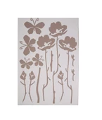 DEFTER STİCKER,LAPTOP STİCKER GRİ ÇİÇEKLİ  PVC 48X33X0,5CM thumbnail 3