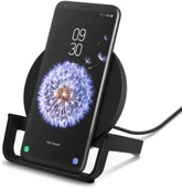 Belkin BoostCharge Kablosuz Şarj Standı, 10 W, iPhone 15, 14, 13, 12, SE, 11, XS, XR, X, Samsung Galaxy, Google uyumlu, Hızlı Şarj Cihazı, Siyah, WIB001vfBK Teşhir - 2