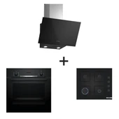 Bosch Ankastre Set HBF514BB1T, POP6C6P30O, DWK63PJ61T - 1