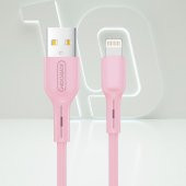 Joyroom S-M357S  İphone Lightning Şarj ve Data Kablosu 2A 1m Pembe - 1