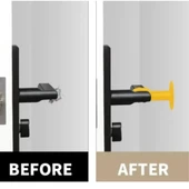 Silikon Kapı ve Pencere Kolu Koruyucu Stoper Seti 4 Parça Duvar Çarpma Önleyici Aparat thumbnail 2