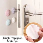 Kapı Kolu Stoperi 4lü Ped Seti Duvar Koruyucu Silikon Kapı Kolu Tamponu Darbe Önleyici thumbnail 4