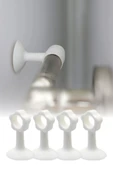 Silikon Kapı ve Pencere Kolu Koruyucu Stoper Seti 4 Parça Duvar Çarpma Önleyici Aparat thumbnail 1