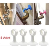 Silikon Kapı ve Pencere Kolu Koruyucu Stoper Seti 4 Parça Duvar Çarpma Önleyici Aparat thumbnail 5