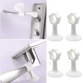 Silikon Kapı ve Pencere Kolu Koruyucu Stoper Seti 4 Parça Duvar Çarpma Önleyici Aparat thumbnail 3