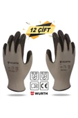 Würth Nitril Kaplama Sanayi Iş Usta Eldiveni Teknisyen Mekanikçi Koruyucu Eldiven No:9/l (12 ÇİFT) - 1