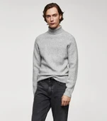 Mango Kıvrık yaka, örgü kazak - 2