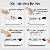 qasul Ultrasonik Temizleme Makinesi Çok Fonksiyonlu Yüksek Frekanslı Gözlük Takı Fırça Gözlük Temizleme - 3