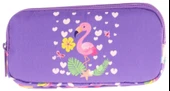 Kaukko Kids Üç Bölmeli Mor Pembe, Flamingo, Kız Çocuk Okul Kalemliği - L8226 thumbnail 2