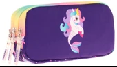 Kaukko Kids Üç Bölmeli Mor Çok Renkli, Denizkızı ve Unicorn, Kız Çocuk Okul Kalemliği - L8228 thumbnail 1