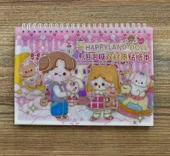 60 Sayfa 2000+ Adet Sticker Çıkartma Etiket Seti Kitabı - Pembe - 1