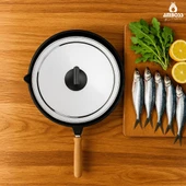 Fisher Kapaklı Döküm Granit Balık Tavası thumbnail 3