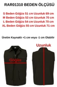 Erkek Keten Yelek Regüler Fit Yakalı Haki Renk RAR01310 - 7