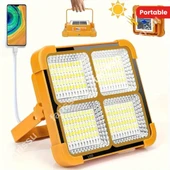 Solar panelli çakar özellikli dış mekan aydınlatmasına uygun projektör - 6