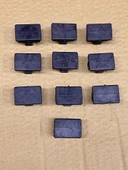 10 adet Sehpa tabure sandalye masa şezlong pabucu 30x20 mm Masa Ayakları Siyah - 6