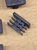 10 adet Sehpa tabure sandalye masa şezlong pabucu 30x20 mm Masa Ayakları Siyah - 5