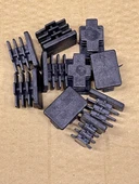 10 adet Sehpa tabure sandalye masa şezlong pabucu 30x20 mm Masa Ayakları Siyah - 7