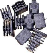 10 adet Sehpa tabure sandalye masa şezlong pabucu 30x20 mm Masa Ayakları Siyah - 1