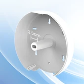 Mulpex Duvara Monte Mini Jumbo Tuvalet Kağıdı Dispenseri / Kağıtlık | Premium ABS Gövde, Anahtarlı Kilit, Vidalı & Yapışkan Montaj – Beyaz - 7