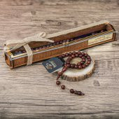 Kişiye Özel Ahşap Kutulu 33lü Tesbih 7-9 mm - 1