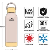 Igloo Hydrate Pro Termos 500ml-BEJ thumbnail 4