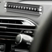 Alüminyum Kasa Siyah Renk Çevirmeli Araç Içi Telefon Numaratörü Park Oto Numaratörü (5047) - 5