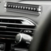 Alüminyum Kasa Siyah Renk Çevirmeli Araç Içi Telefon Numaratörü Park Oto Numaratörü (5047) - 5