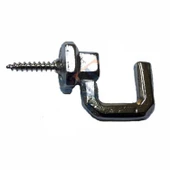 Vidalı Kanca, Askı Büyük - 15x23mm, Nikel - 100 Adet - 1