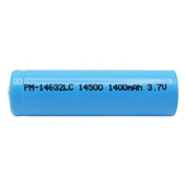 PowerMaster PM-14632 LC 14500 3.7 Volt 1400mAh Şarj Edilebilir EL Feneri Pili (AA Pil İle Aynı Boyutta) - 4